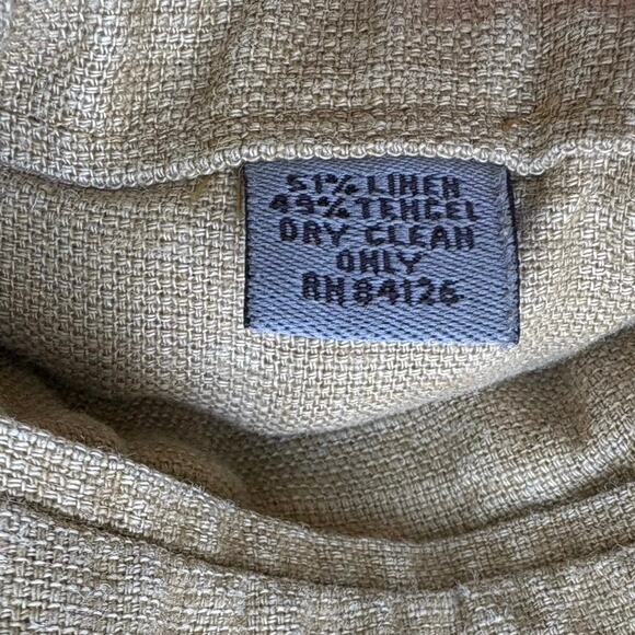 Johnston & Murphy Linen Blend Jacket Sz XL Beige Lightweight 3 Button Casual - Picture 10 of 12